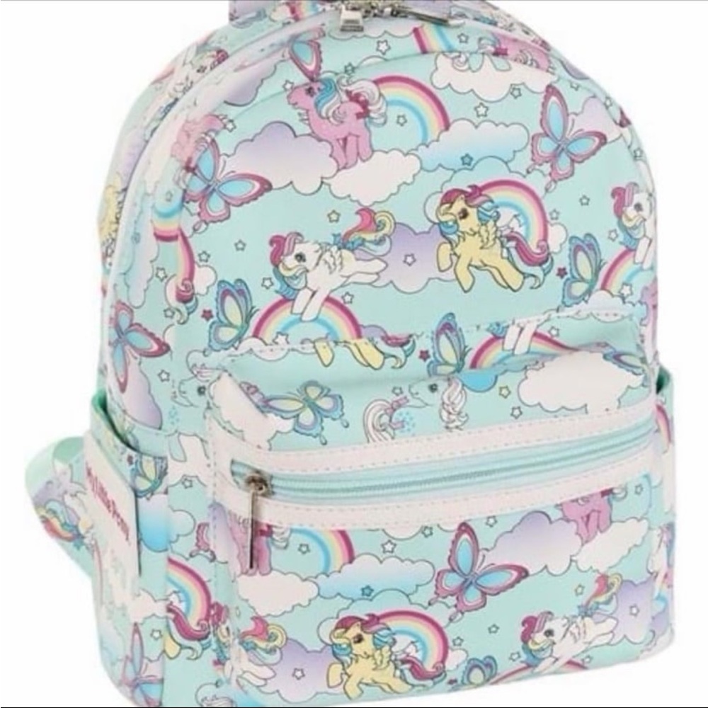 My Little Pony, MLP, Mini Backpack, NWT, Rainbows, Butterflies, Clouds, Licensed